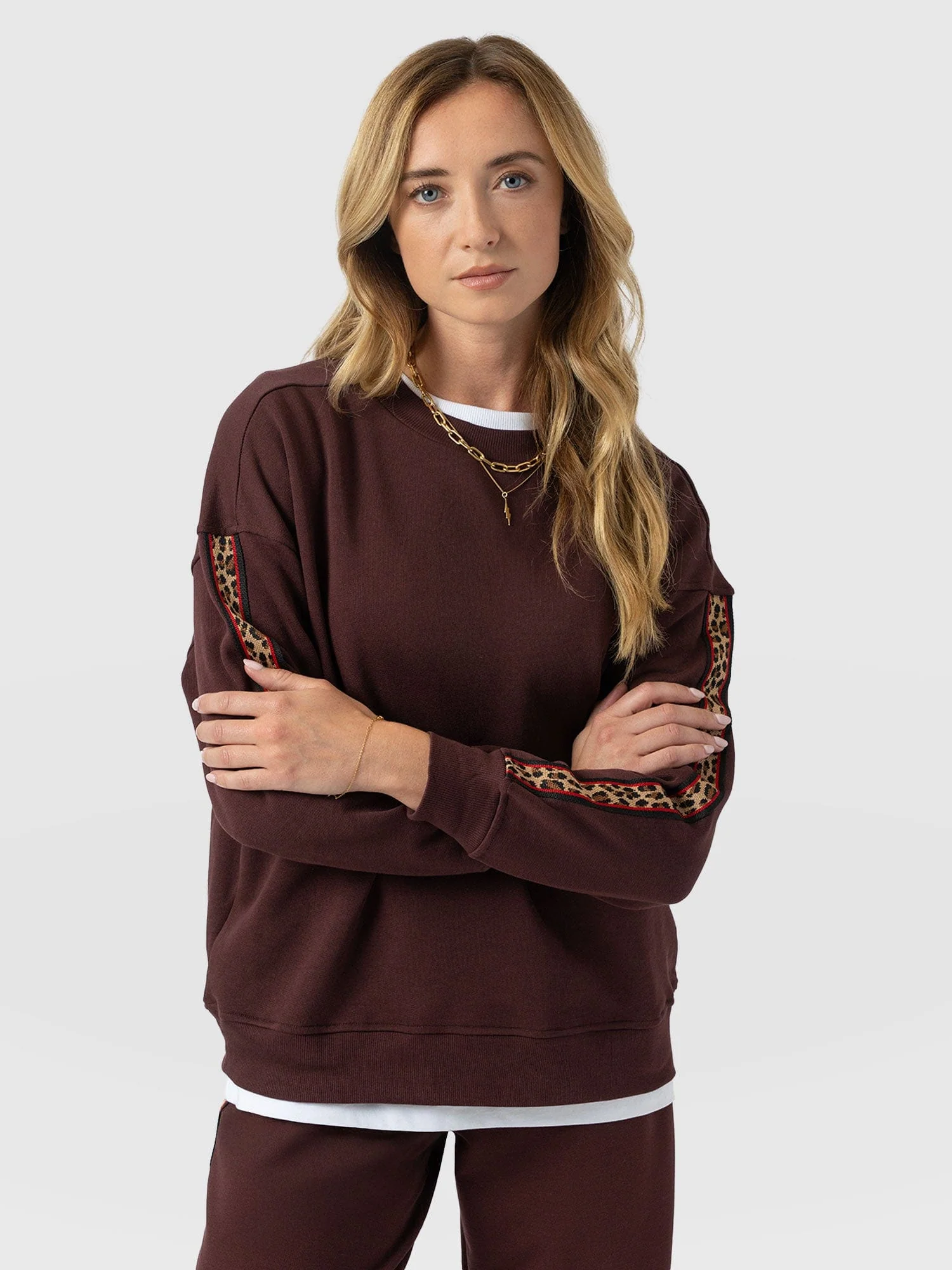 Victory Sweatshirt - Maroon - Leopard - Image 2