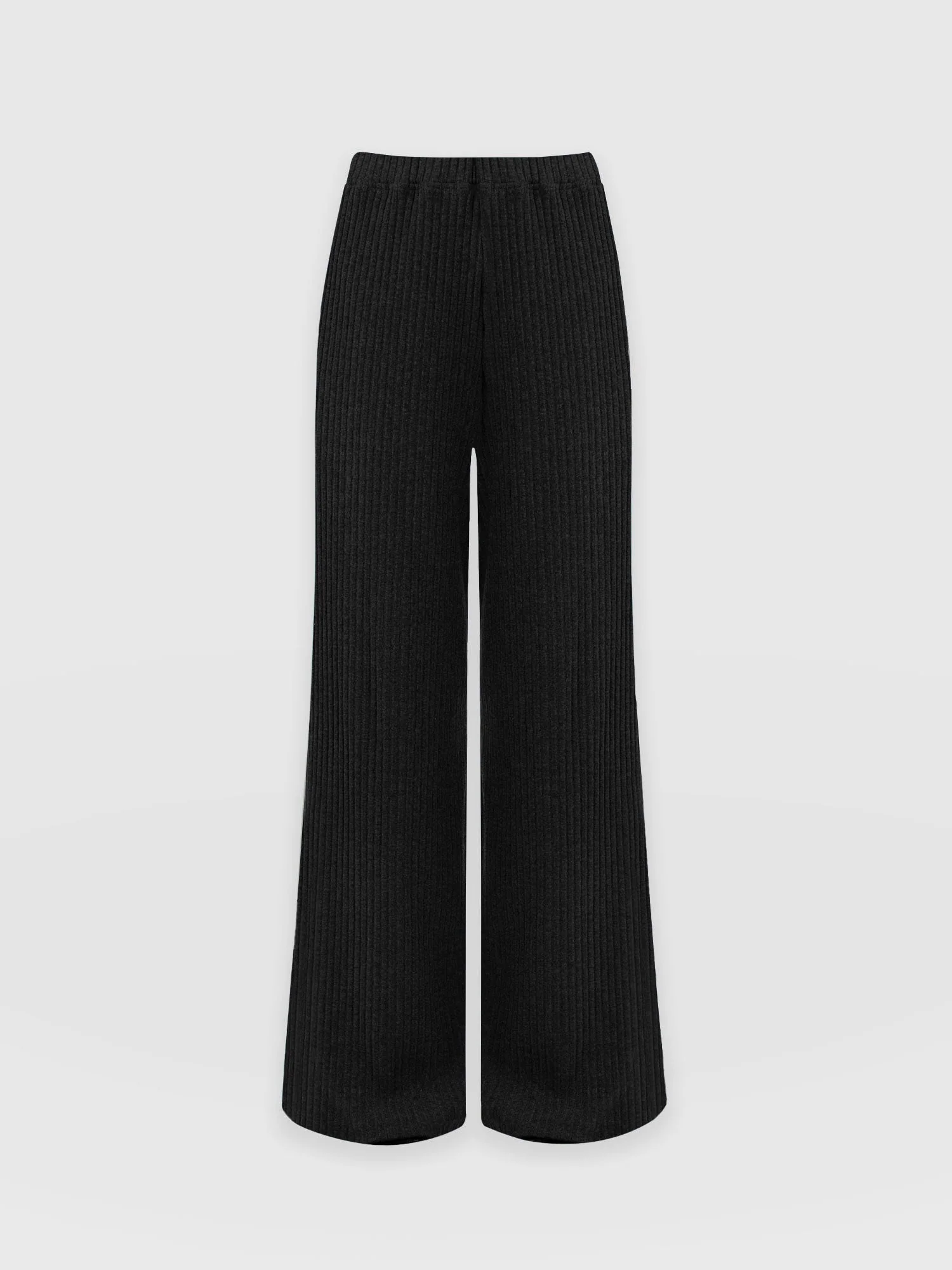 Victory Wide Leg Pant - Black Rib - Image 7