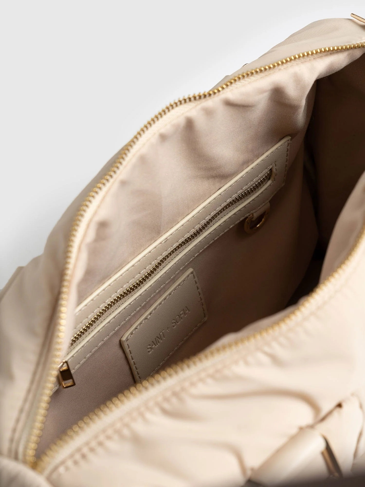 Woven Duffle Bag - Cream - Image 4