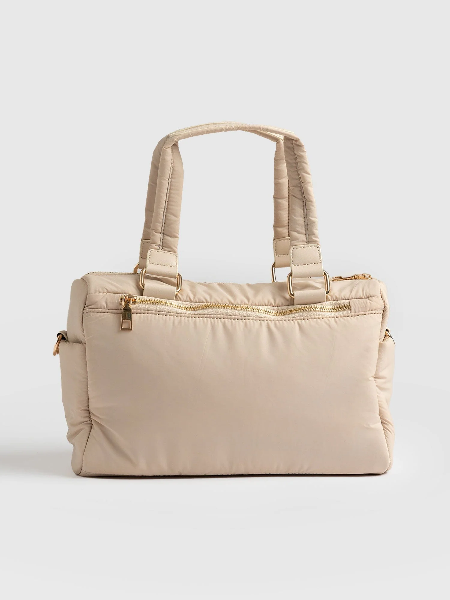 Woven Duffle Bag - Cream - Image 5