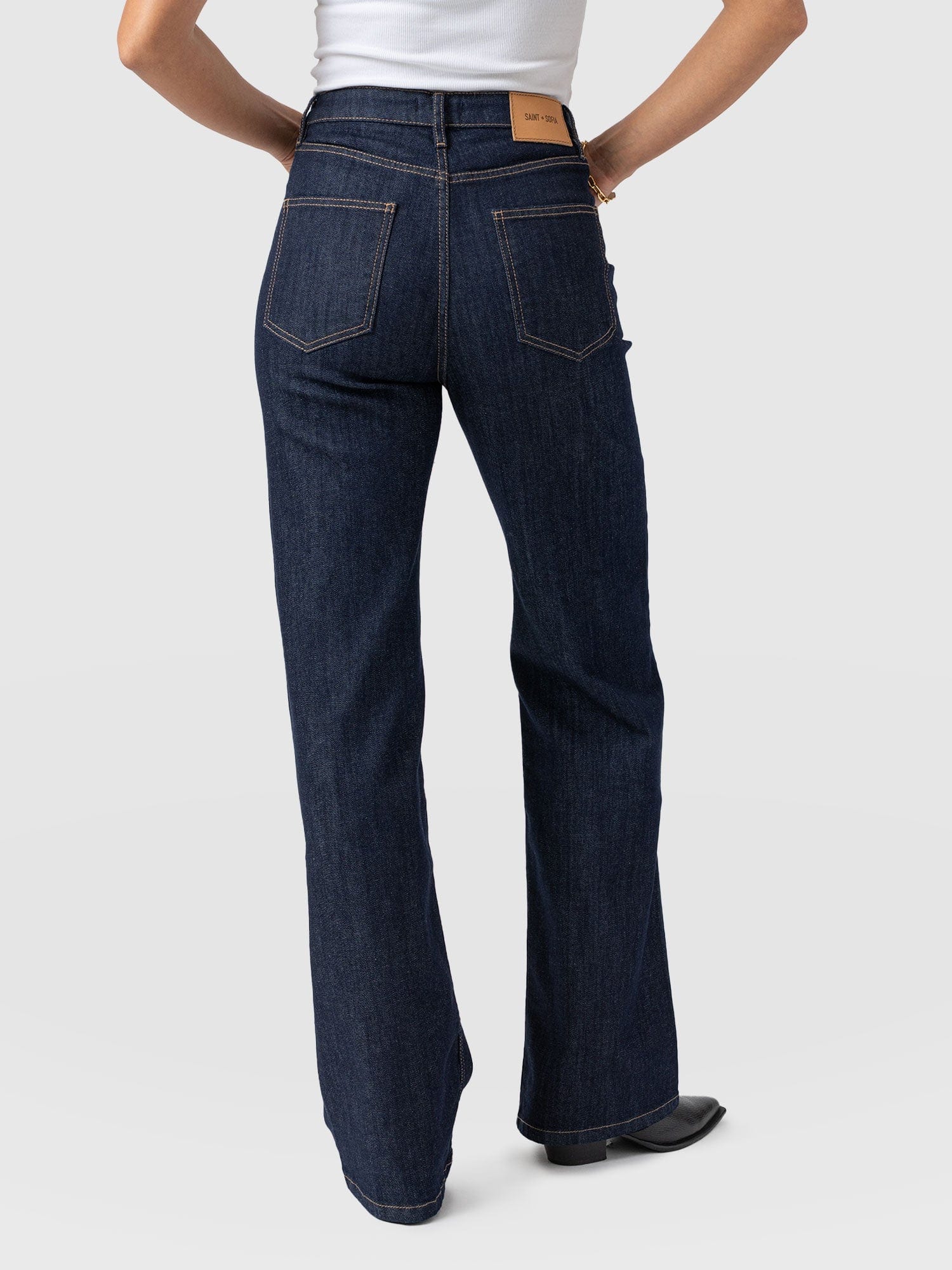 Wide Leg Jean - Indigo Blue - Image 6