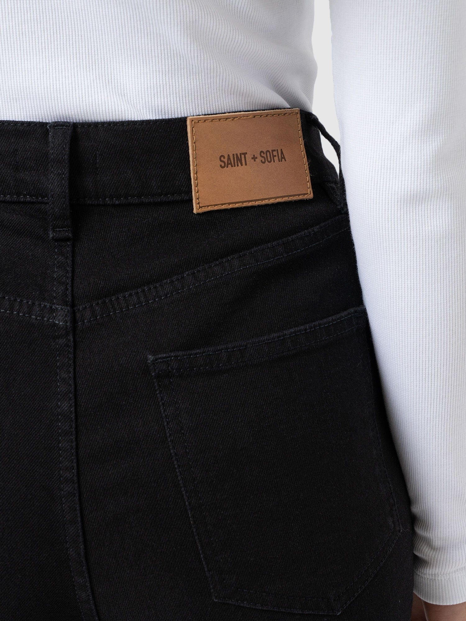 Wide Leg Jean - Black - Image 5