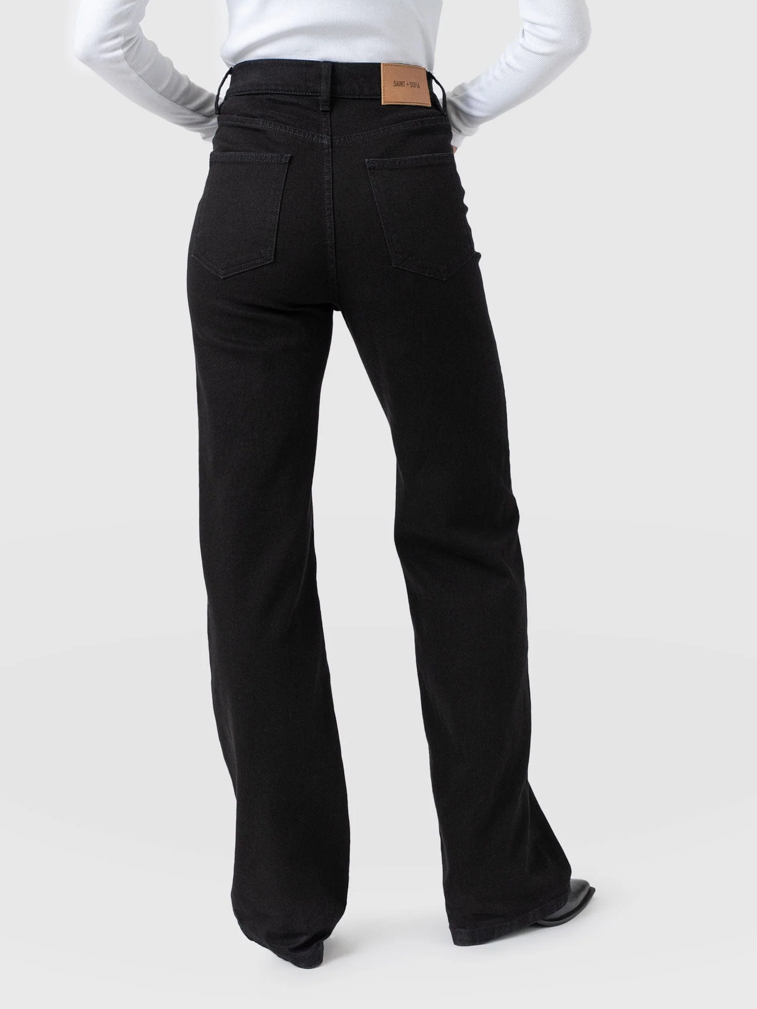 Wide Leg Jean - Black - Image 6
